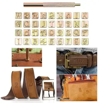 

36 Stamps Carbon Steel Letters Numbers Leather Stamping Set Leather Marking Tools Metal Stamp Set Leather Tools Leathercraft