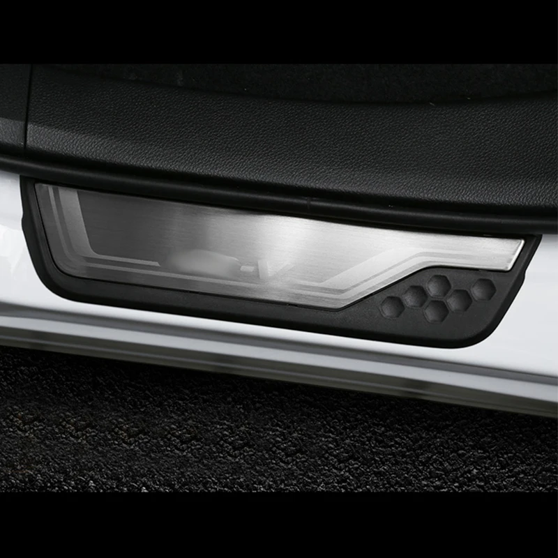 

Car Styling Car Accessories Wholesale 4 PCS Stainless Steel Door Sill Trim Protectors Guard For Honda CRV 2017-19 Chrome Styling