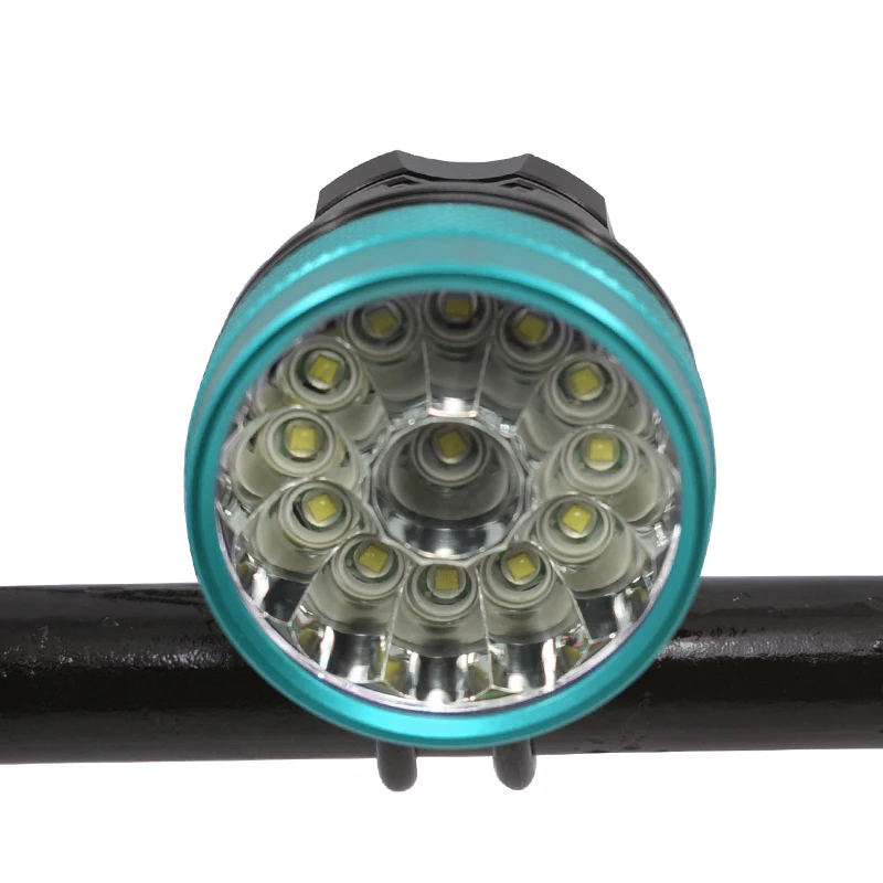 Waterproof Bike Front Light Torch 30000 Lumens 13*XML-T6 LED Bicycle Lights 2 in 1 Cycling Headlight Lamp