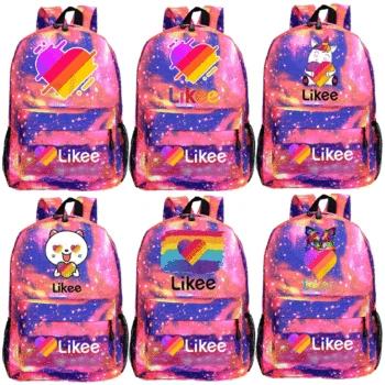 

LIKEE Backpack Backpack LIKEE LIVE Bag Anime Bag School Bag Children's Backpack Book Bags Girls Boys School Bag