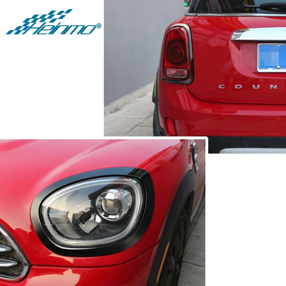 For MINI Cooper Accessories Car Headlight Head Lamp Sticker for MINI Cooper F60 Car Tail Lamp Frame Cover Stickers for MINI F60