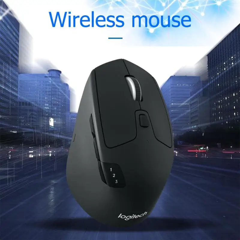 Logitech M720 Bluetooth беспроводная мышь 1000DPI игровой ноутбук ПК Gamer Mause 8 кнопок оптическая