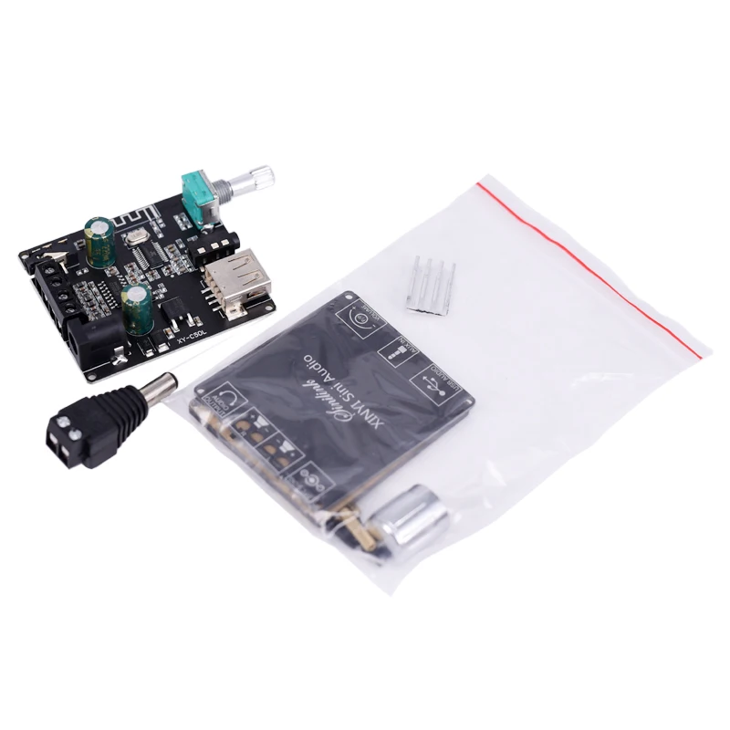 Audio Speakers DIY Bluetooth 5.0 High Power Digital Amplifier Stereo Board AMP Amplificador Audio AUX 3.5mm USB sound card - 3