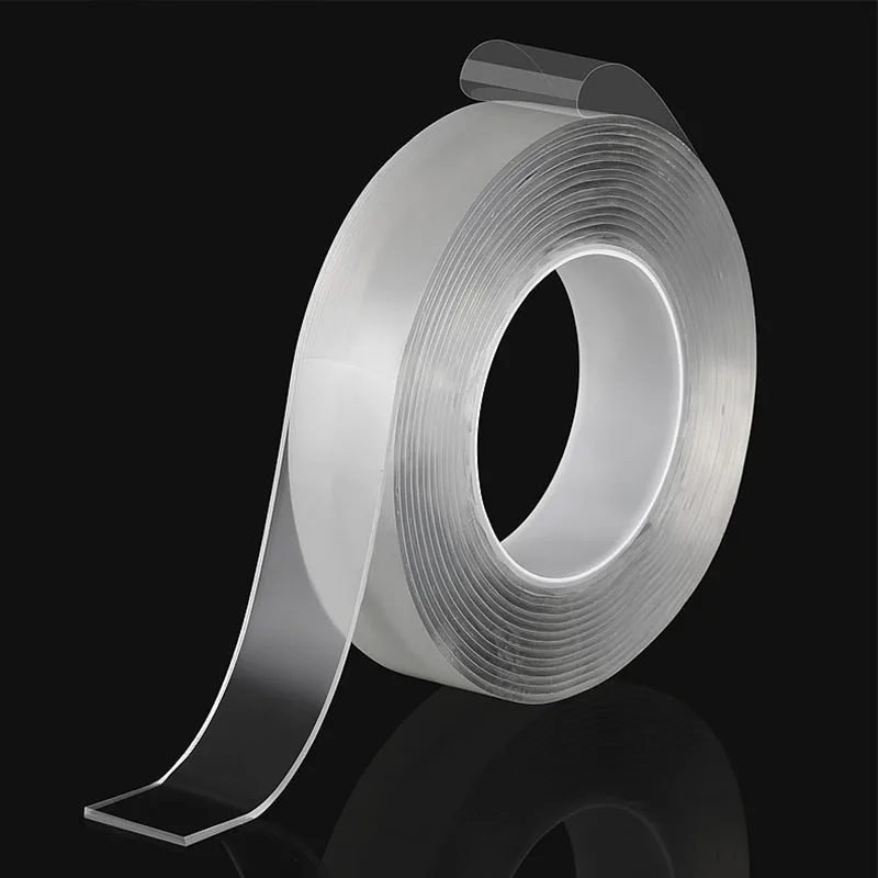 

1/2/3/5M Double Sided Tape Nano Tape Reusable Waterproof Wall Sticker Non-marking And Washable Self adhesive Transparent Tapes