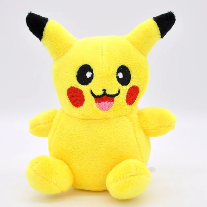 Takara Tomy Pokemon Pikachu Eevee плюшевые игрушки Jigglypuff Charmander Gengar Bulbasaur игрушечные животные для детей - Цвет: 15cmpikachu