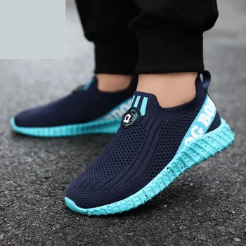 

2020 Autumn High Quality Children's Shoes Breathable Sneakers for Boys Fashion Lightweight Soft Bottom Sock Shoes