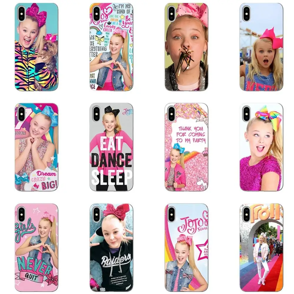 Чехол JoJo Siwa для телефона iPhone 11 pro 12mini 12 max x xs xr Xsmax 5 5S se2 SE 2020 6 6S 7 8 7plus 8plus мягкий