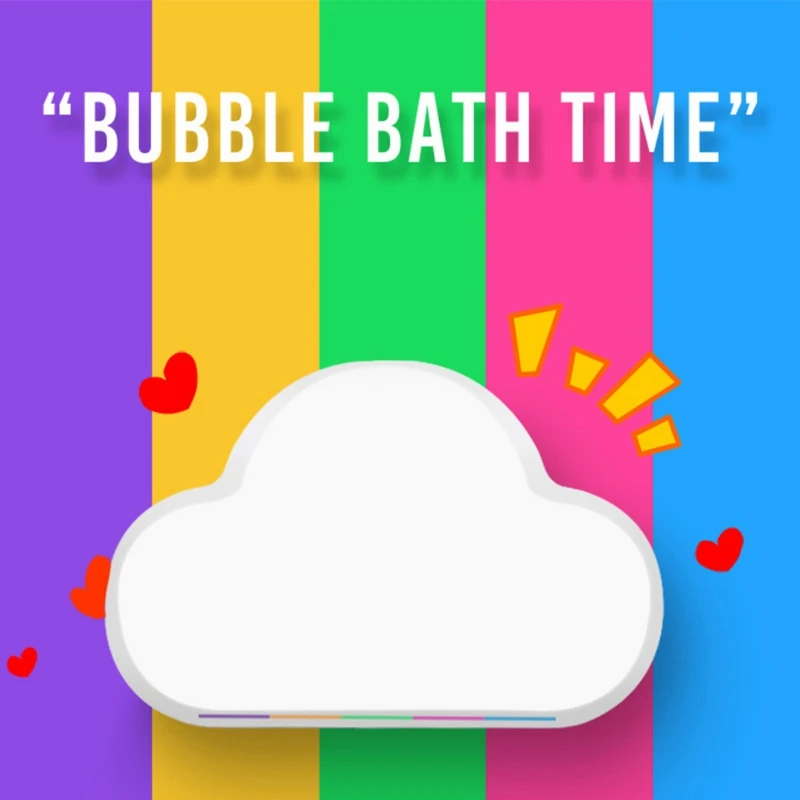 

Rainbow Cloud Bath Salt Exfoliating Moisturizing Natural Bubble Bath Bombs Ball