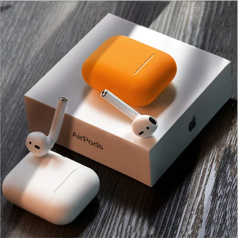 Мягкий силиконовый чехол наушники для Apple Airpods 1 2 3 Bluetooth беспроводные коробка