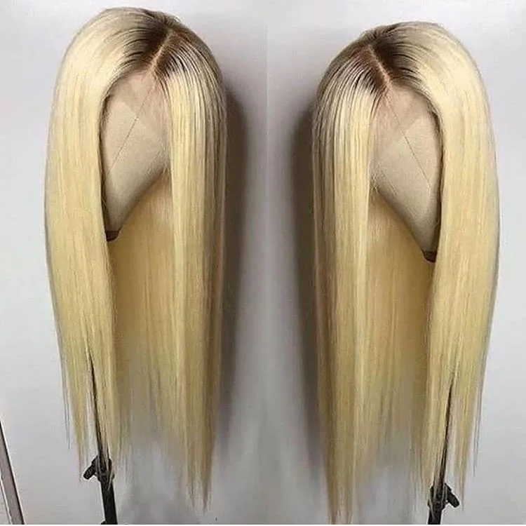 4/613 цветные 13*4 кружевные передние человеческие волосы парики предварительно выщипанные с детскими волосами Омбре медовый блонд человеческие волосы парики бразильские волосы remy