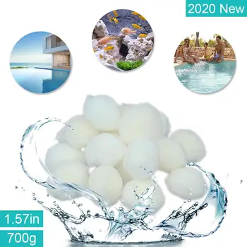 

In-stock Pool Cleaning Filter Ball With Strong Adsorption Filtration For Swimming Pool Aquarium Fish Pond 700g Diameter 30-40mm