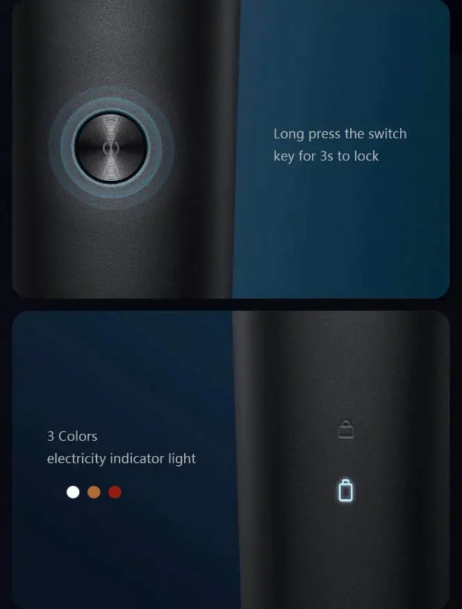 Xiaomi Mijia Reciprocating Electric Shaver Razor 5 Cutter Heads 15,000rpm Type-C Rechargeable Waterproof Omnidirectional Floatin (10)
