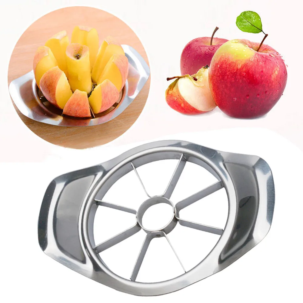 Кухонная овощерезка из нержавеющей стали для яблока, резак для груши, фруктов, разделитель, удобная ручка для кухни, Овощечистка для яблок, быстрая