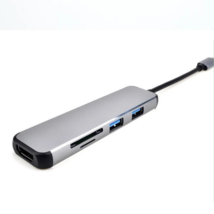 Тип с разъемами типа C и Hdmi 5-в-1 Usb3.1 концентратор USB док-станция для Macbook передачи 4K Hd концентратор