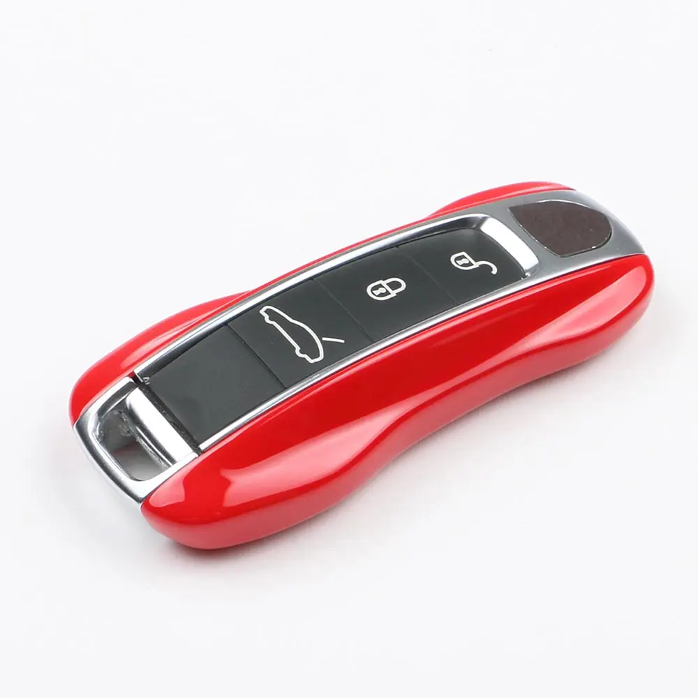 Option 2 High Quality car key case wallet set keyfob 3 Buttons For Porsche Cayenne- Panamera- Remote ABS Car Styling - Color Name: Option 2