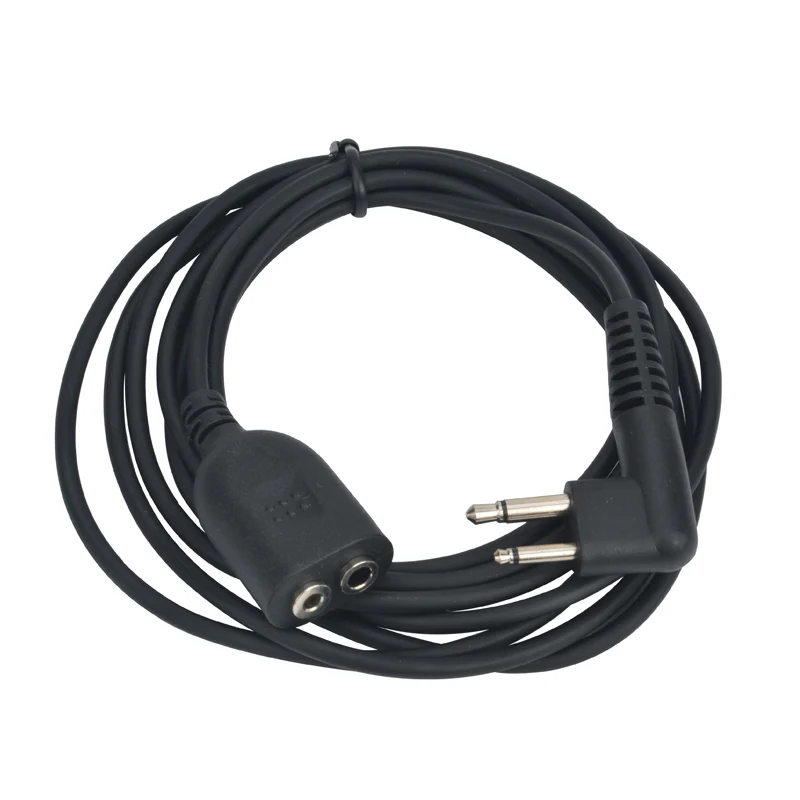 

WALKIE TALKIE HEADSET MICROPHONE SPEAKER EXTEND CABLE EARIPECE EXTENSION CORD FOR MOTOROLA GP300 GP88 XTN446 P1225 etc.