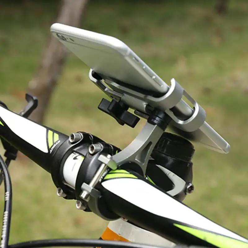  Durable Telefon Halter Delicate Design Aluminium Legierung 360 Grad Rotation Fahrrad Telefon Halter