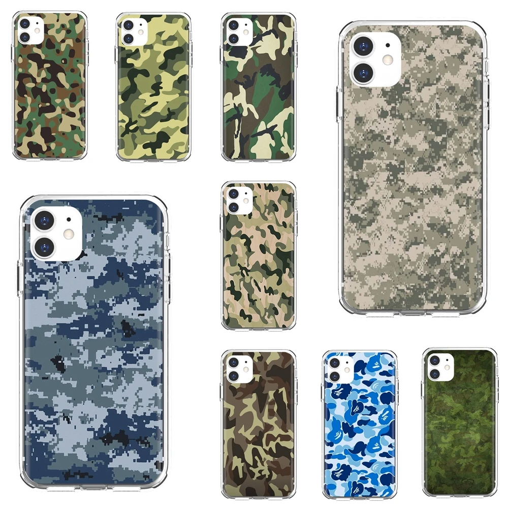 Мягкий армейский чехол в стиле милитари с камуфляжным узором для Xiaomi Redmi 2 S2 3 3S 4 4A 5