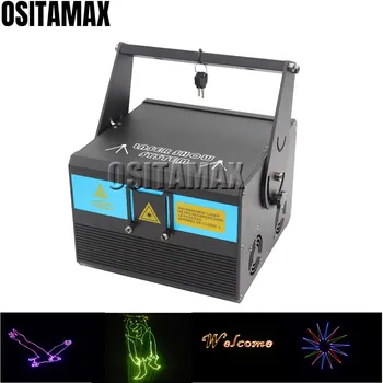 

Party DJ Laser Light RGB 1000MW Laser Projector Animation DMX512 Control 1W Laser Lights Disco Stage Lasers Lighting Show Event