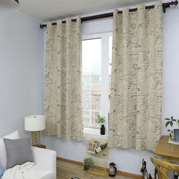 

55*85 Curtain Finished Simple Modern Living Room Bedroom Bay Window Half Short Curtain Heat Insulation Sun Protection Diablement