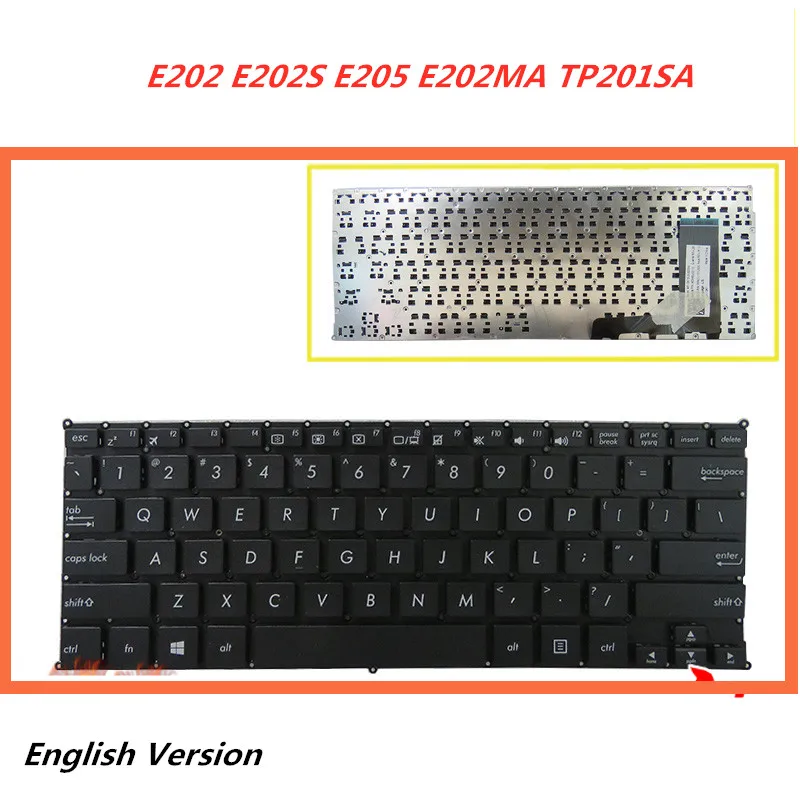 Клавиатура с английской раскладкой для ноутбука Asus E202 E202S E205 E202MA TP201SA | Компьютеры