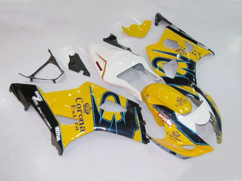 Литья под давлением Обтекатели кузова для GSXR1000 2003 2004 GSX R1000 K3 03 04 GSXR 1000 Желтый