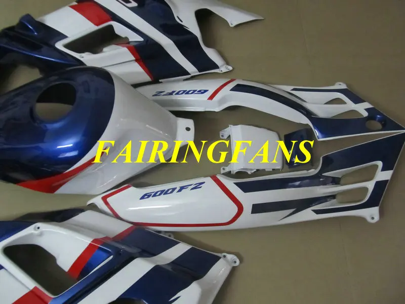 Изготовленный На Заказ обтекатель комплект для HONDA CBR600F2 91 92 93 94 CBR 600 F2 CBR 600F2 CBR600 1991 1994 синий белые Обтекатели+ подарки HS10