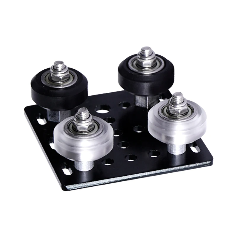 polia v-slot pom, peças cnc transparente de