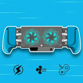 

For Nintendo Switch/Switch Lite Console Cooling Charging Grip Cooler Charger Stand Dock with Kickstand Holder