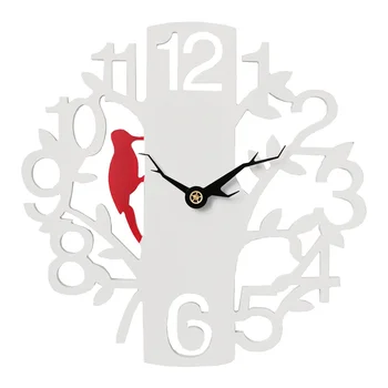 

1PC Wall Clock Antique Wooden Tree Shaped Hanging Clock Living Room Home Dorm Decor