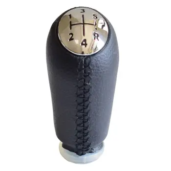 

5 Speed Leather MT Gear Shift Knob for Renault Megane II MK2 Pen Gear Head Ball E7CA