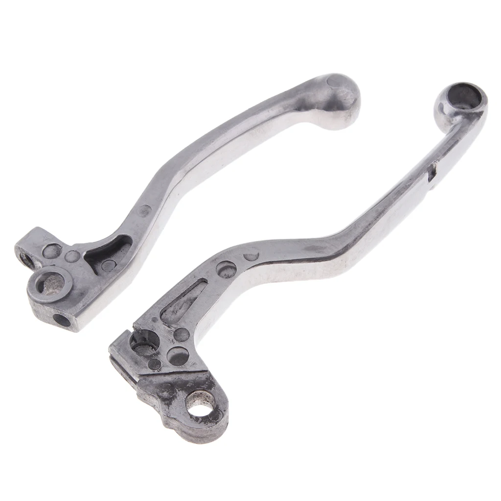 2Pcs Silver Brake Clutch Pump Lever Motorcycle Hydraulic Master Cylinder Accessories for Honda CRF250R 2004-2006