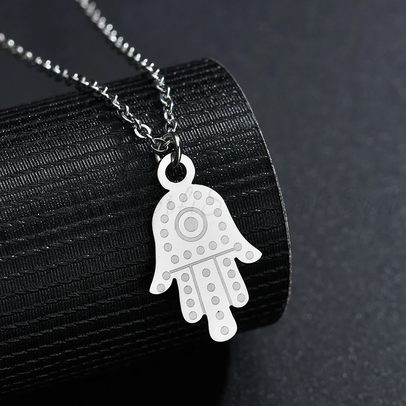 Sifisrri ожерелье-амулет с древним глазом Хоруса, Ретро стиль, нержавеющая сталь, полый ладонь, рука Фатимы, спиральная подвеска, ожерелье, ювелирные изделия BFF