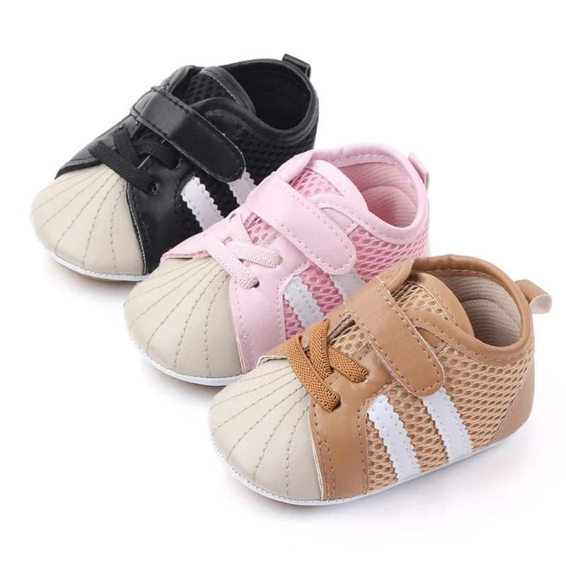 Обувь из искусственной кожи для новорожденных мальчиков и девочек; Повседневная Удобная обувь в стиле пэчворк на шнуровке; нескользящая обувь с цветочным принтом на мягкой подошве