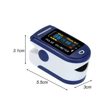 

Blakc/Blue Pulse Oximeter Oled Oximeters Testing Machine Equipment Health Monitoring Electric BPM Blood Oxygen