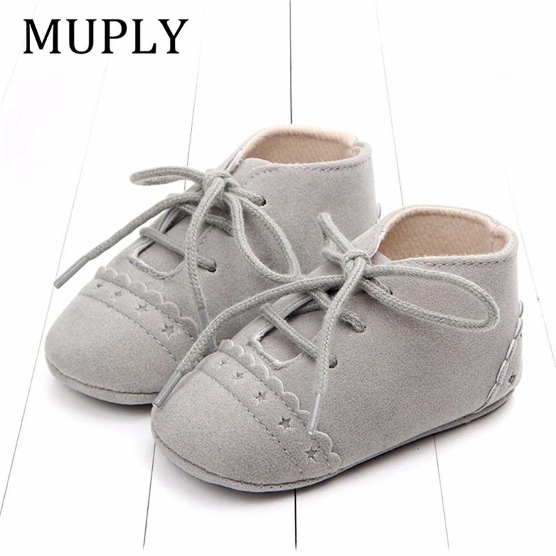 Hot Newborn Baby First Walk Shoes Girl Boy Soft Nubuck Leather Prewalker Anti-slip Shoes Moccasins Footwear Shoes Toddler Shoes 2