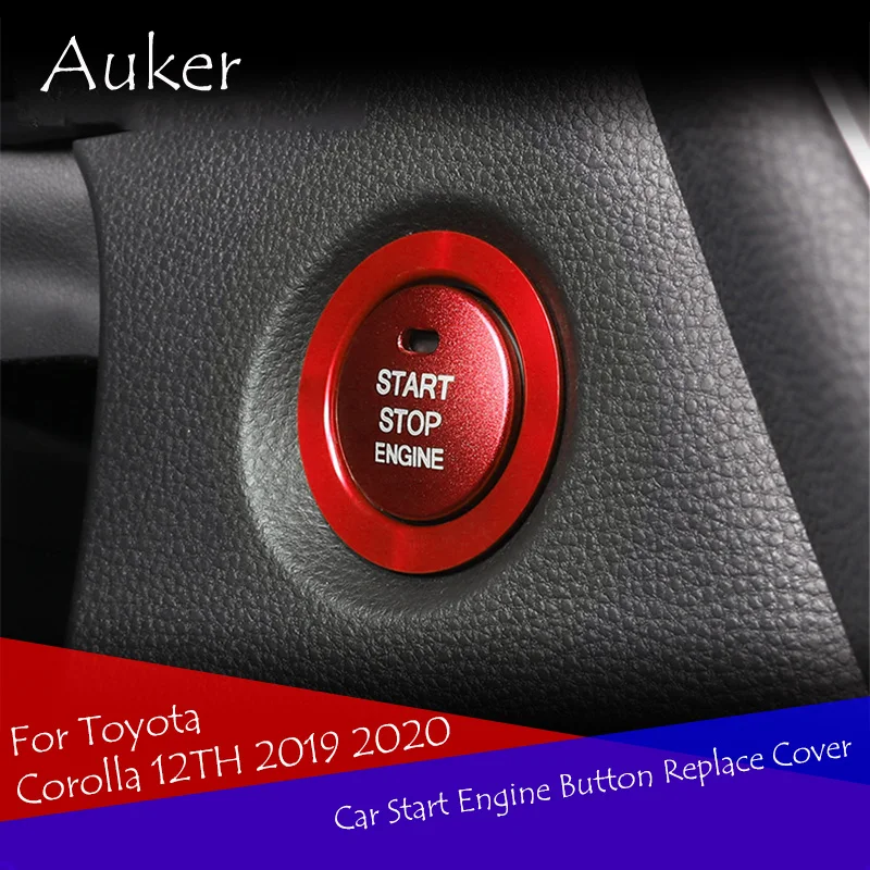 Кнопка запуска двигателя Замена ключа крышка стоп Аксессуары Универсальный декоративный выключатель для Toyota Avalon Camry Corolla RAV4