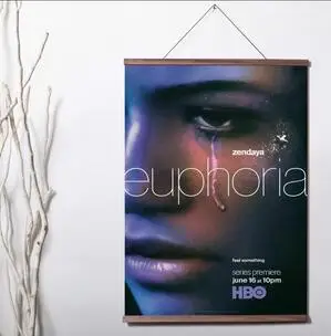 

Euphoria TV Show Art Print canvas Poster Canvas Scroll Painting with wood