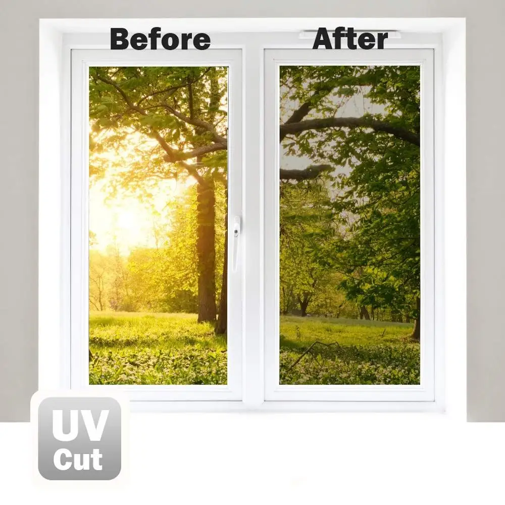 Серебряная изоляционная оконная пленка, Солнечная отражающая односторонняя зеркальная цветная оконная наклейка для домашнего и офисного декора, длина 200 см