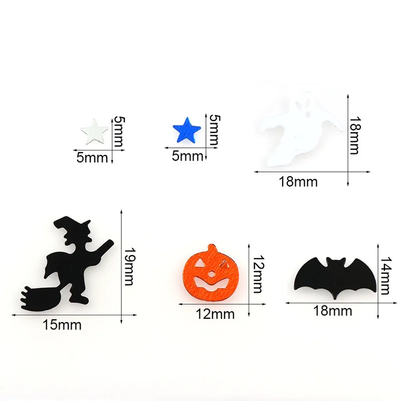 Ucity Halloween Party Confetti Glitter Pumpkins Bats Witches Ghost Star