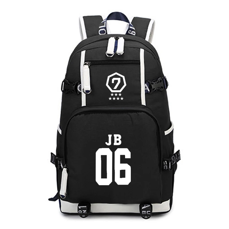 

Kpop GOT7 Backpack Cool School Bags for Teenagers Boys Girls Kids Backpacks Schoolbags Daily Rucksack Large Capacity Backpack