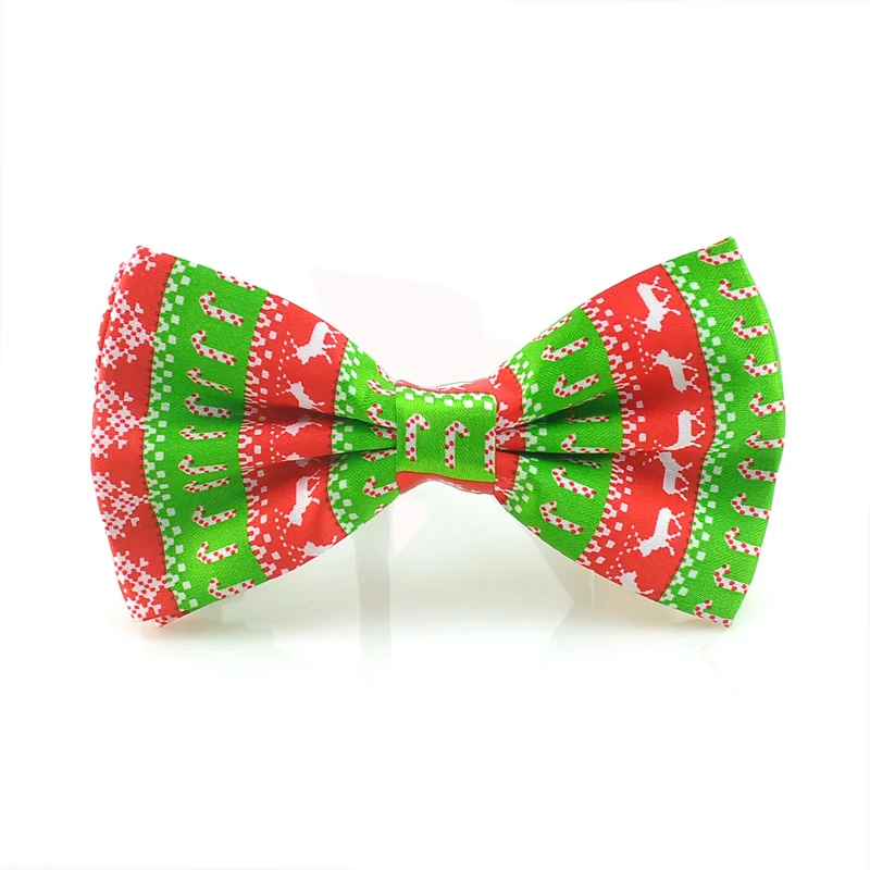 Christmas deer Красивый Рождественский галстук-бабочка для женщин и мужчин, смокинг в стиле унисекс, классический 17 X-Mas узор, смешанные вечерние галстуки, регулируемый галстук-бабочка - Цвет: Christmas deer