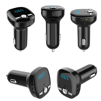 

Car Audio Players BC40 FM Transmitter Bluetooth Handsfree 3.4A Auto Audio MP3 Player Support TF Card Multimedia Player