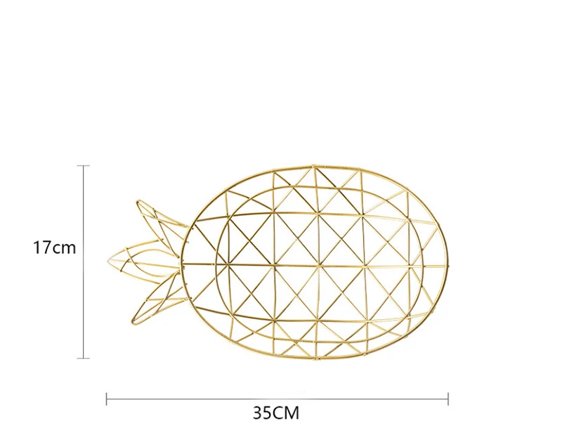 Креативная корзина для хранения ананасов, поддон для фруктов, металлическая чаша для фруктов, Кухонное хранение, настольная подставка для хранения, домашняя организация