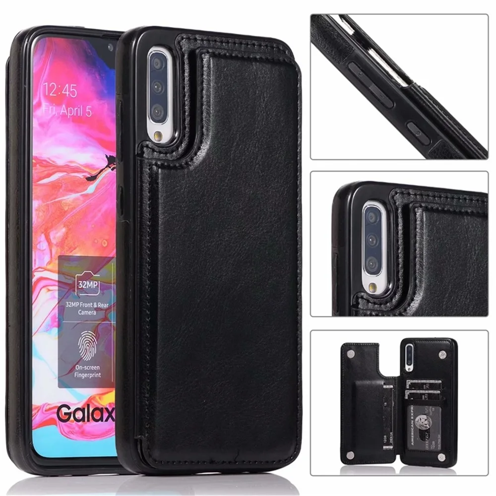 Custodia a portafoglio in pelle di alta qualità per iPhone SE 6S 7 8 Plus Custodia a portafoglio XR XS 11 Pro Max per Samsung A50 A70 A51 A71 S2_voghion.com