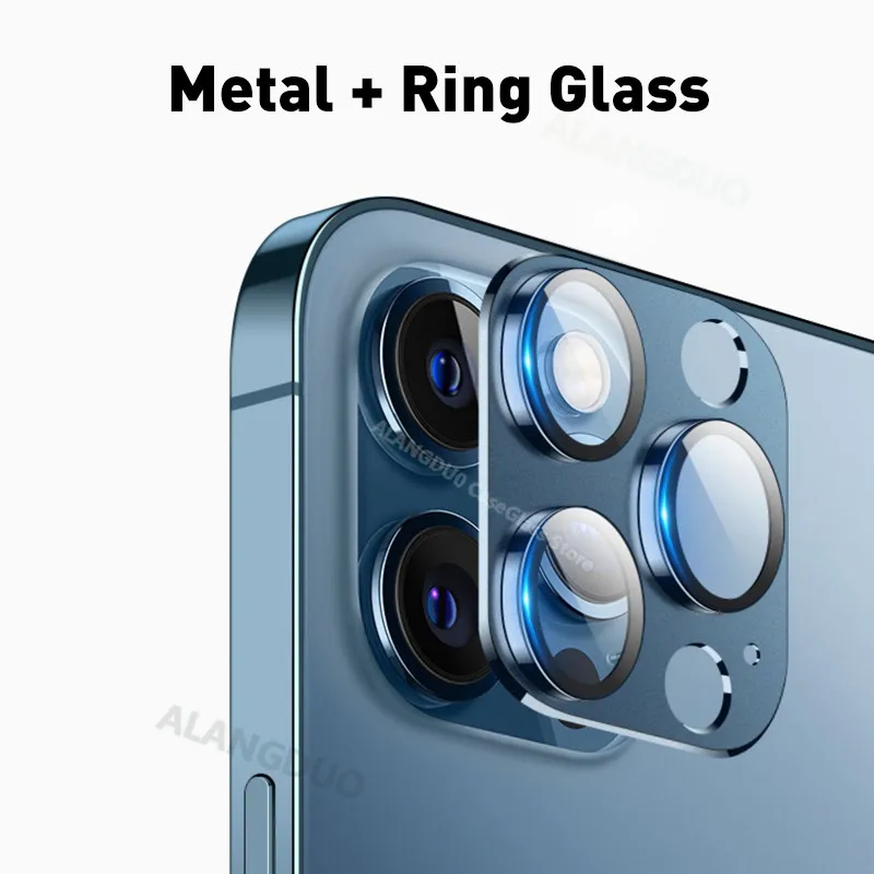 Lens Metal Ring Protector Glass for iPhone 11 12 13 Pro Max Camera Lens  Protection On iPhone 12 15 13Pro 14 Pro Max Camera Film - AliExpress