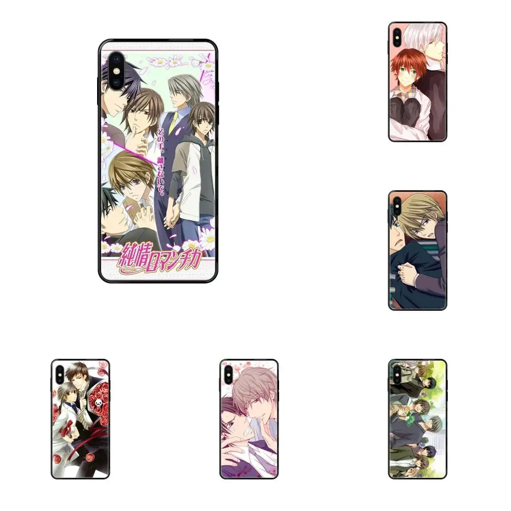 Короткая футболка с героями из японского аниме Junjou Romantica для Redmi Note 4/Note 5 5A 6 7 8 8T 9 9S