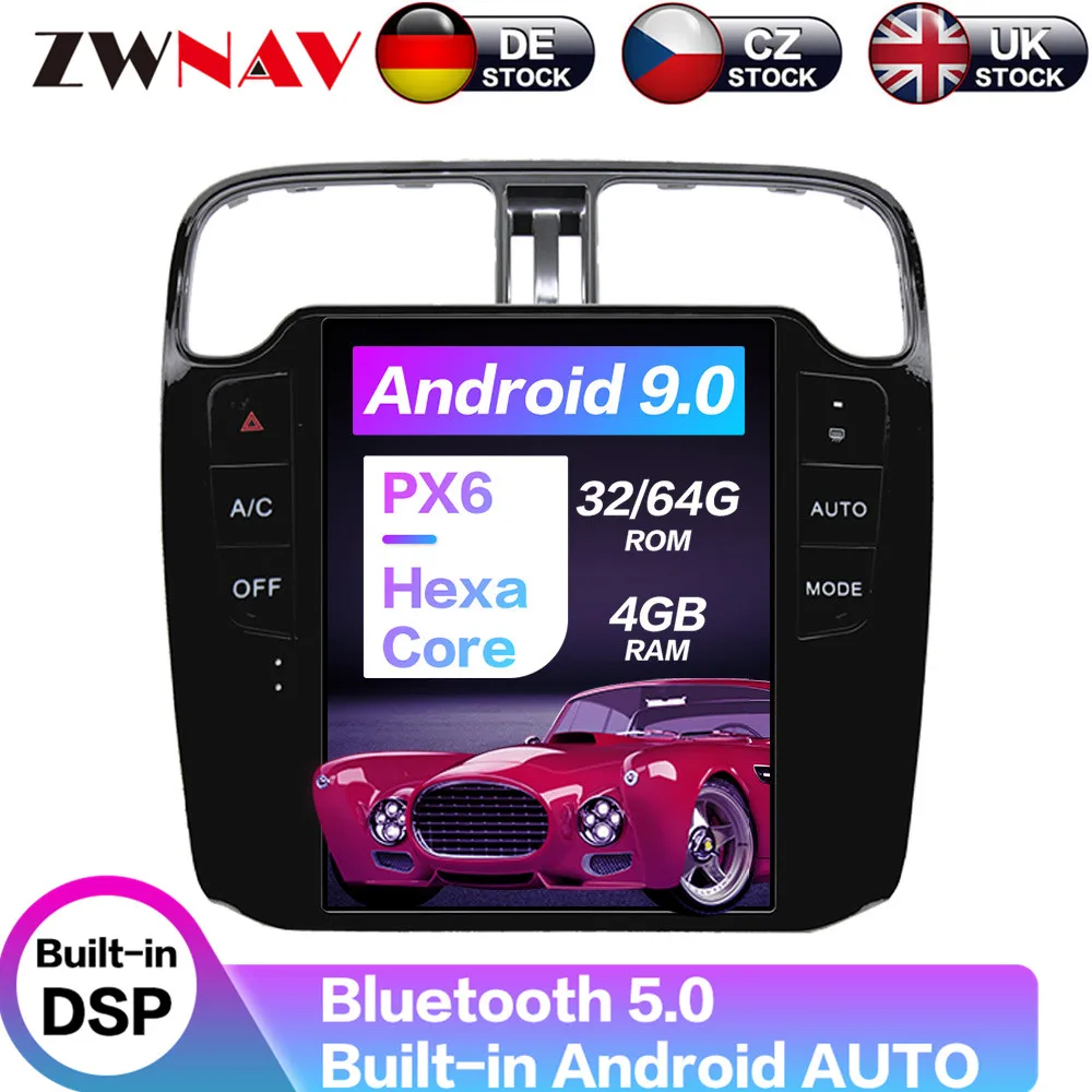

Carplay DSP Android 9.0 PX6 Vertical Tesla Radio Screen Car Multimedia Player Stereo GPS Navigation For VW Polo 2011-2018