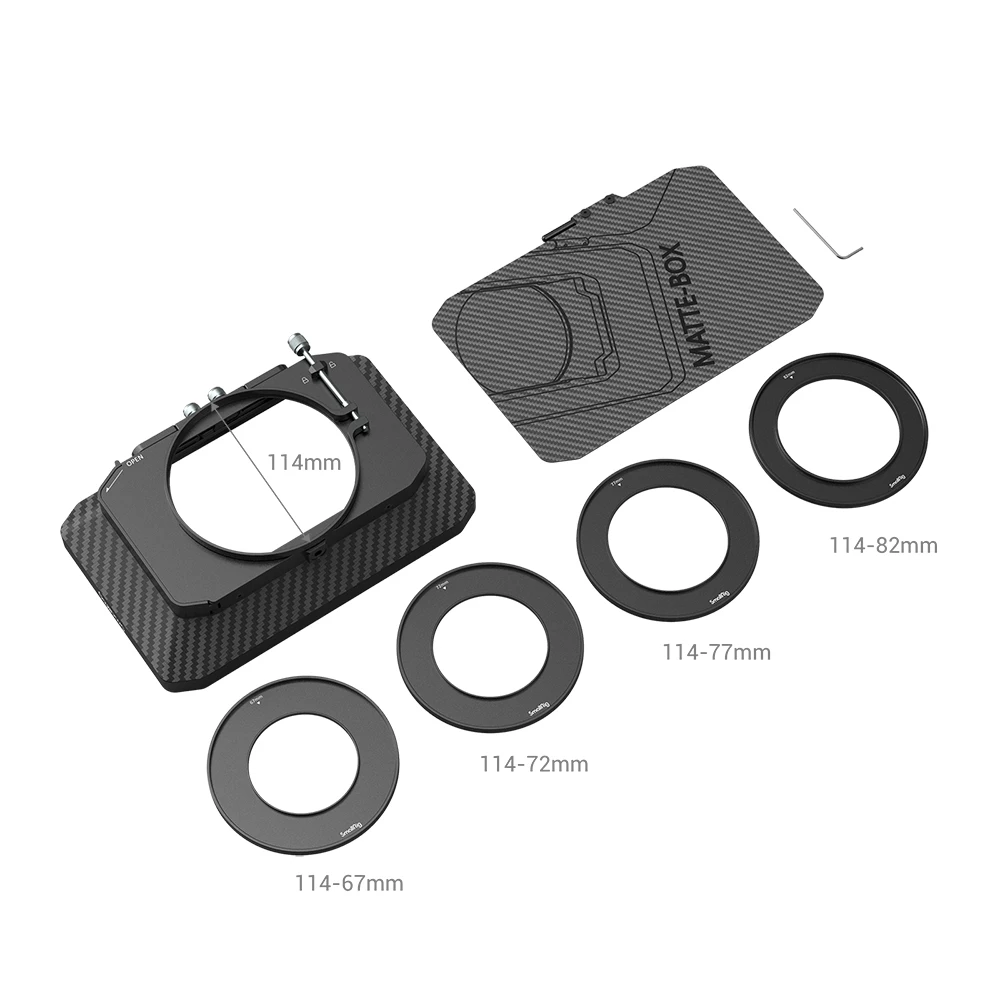 SmallRig Lightweight Clamp-On Matte Box with Carbon Fiber Top Flag 2660