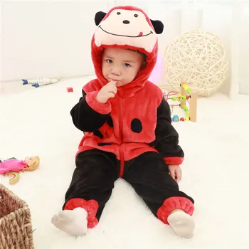

cute ladybug Baby Cartoon Cosplay Costume Yellow Cute Animal Kids Suit Little Boy Girl Christmas Gift Winter Warm Anime Pajama